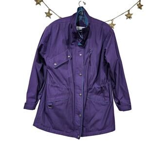 Cabin Creek Womens Vintage Purple Parka Ski Coat Medium Utility Gorpcore Retro
